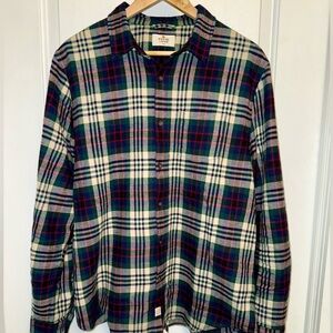 Marine Layer NWT Tahoe Flannel Shirt in Multi-Color Plaid
